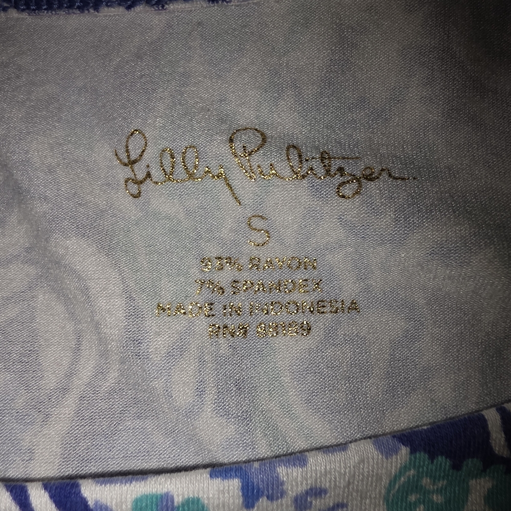 Lilly Pulitzer Blue and Green Paisley Dress - Picture 2 of 2